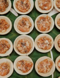 Picoteo de jengibre para eventos