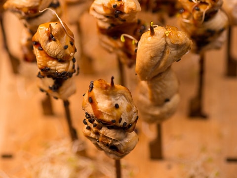 BROCHETAS DE LANGOSTINO EN PANKO